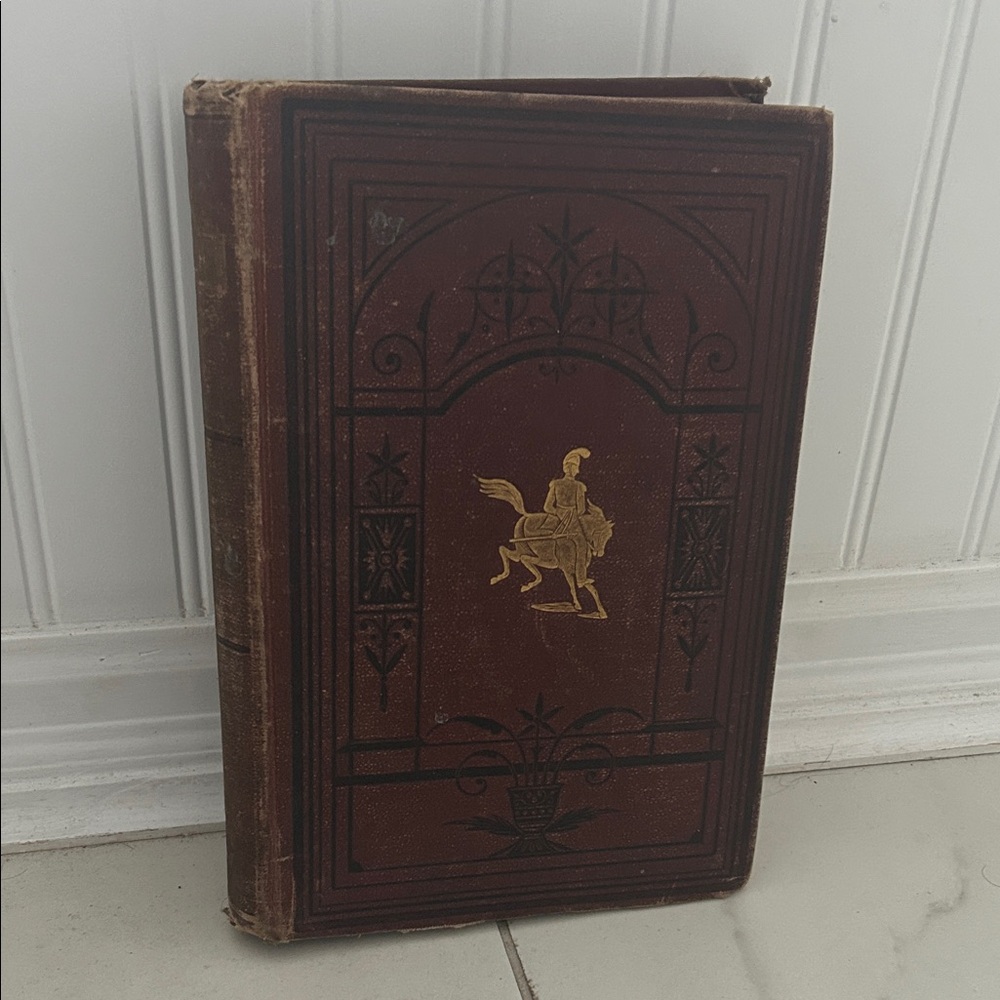 Rare 1872 Charles Lever Book with Gold Design